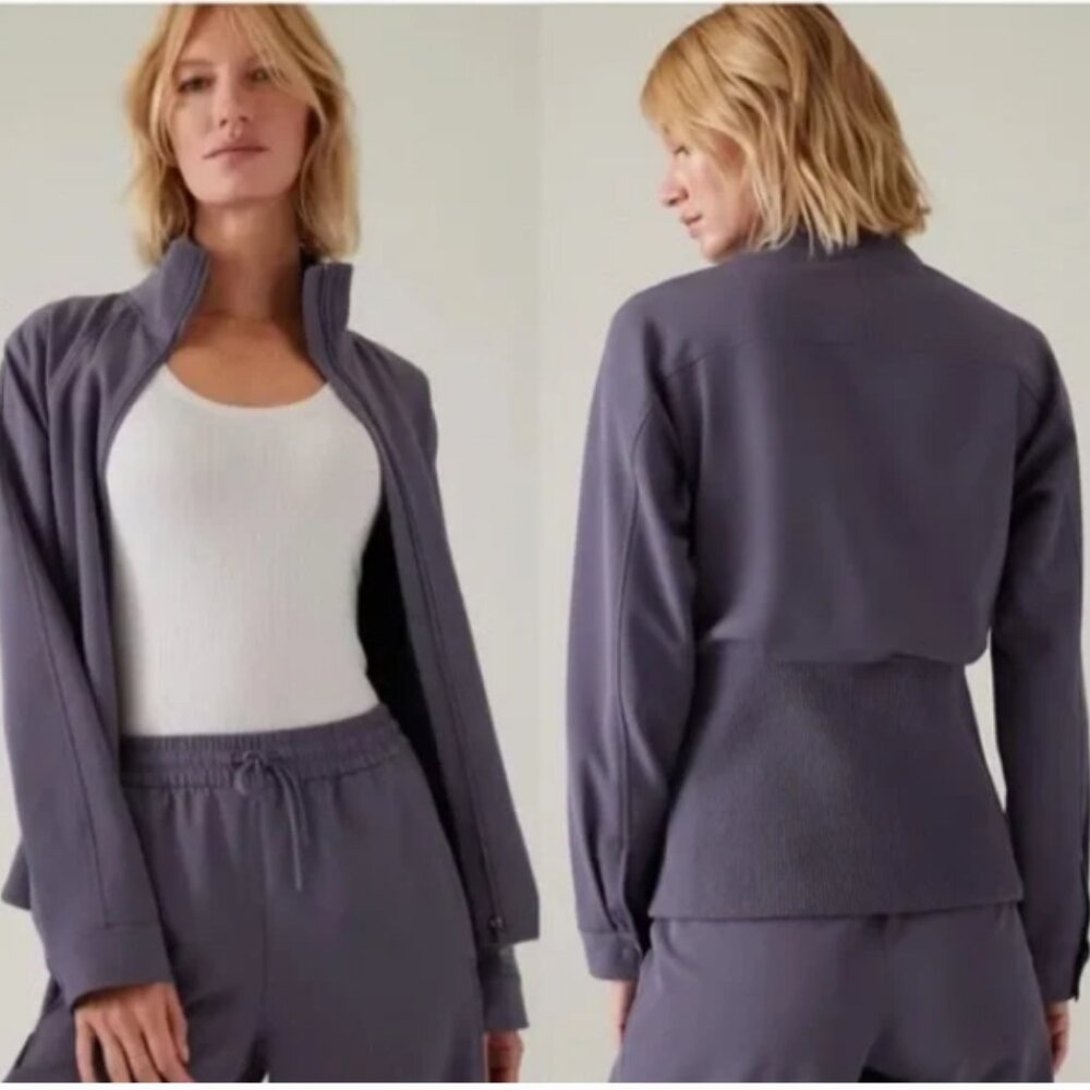 Athleta Women’s Night Fall Purple Stride Activewear Athleisure Jacket Size M